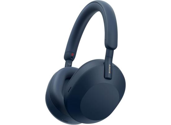 Sony Wireless Noise Canceling Bluetooth Headphone, Magnificent Sound, 30 Hour Battery Life, 32.81 ft Effective Range, 2.4 GHz Band Frequency, Detachable Cord, Closed Dynamic - Blue